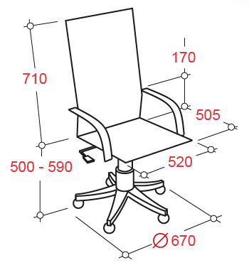 Кресло echair 524 tpu