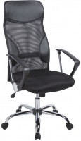 Кресло руководителя EChair-506 TPU net, черная сетка / экокожа / ткань
