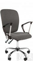 Офисное кресло CHAIRMAN 9801-Хром, серая ткань (15-13)