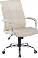 Кресло руководителя RIVA CHAIR RCH 9249-1, бежевая экокожа с перф. вставками