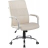 Кресло руководителя RIVA CHAIR RCH 9249-1, бежевая экокожа с перф. вставками