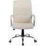 Кресло руководителя RIVA CHAIR RCH 9249-1, бежевая экокожа с перф. вставками