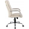 Кресло руководителя RIVA CHAIR RCH 9249-1, бежевая экокожа с перф. вставками