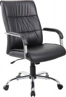 Кресло руководителя RIVA CHAIR RCH 9249-1, черная экокожа с перф. вставками