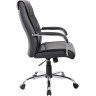 Кресло руководителя RIVA CHAIR RCH 9249-1, черная экокожа с перф. вставками
