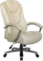 Кресло руководителя RIVA CHAIR RCH 9373, бежевая экокожа с перфорацией / сетчатая ткань, нагрузка до 250 кг