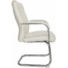Кресло посетителя RIVA CHAIR RCH 9249-4, бежевая экокожа с перф. вставками