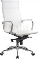 Кресло руководителя RT-01Q (аналог Eames Mesh / Helmut), белая сетка