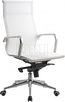 Кресло руководителя RT-01Q (аналог Eames Mesh / Helmut), белая сетка