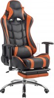 Игровое кресло RT-6001, черно-оранжевая экокожа