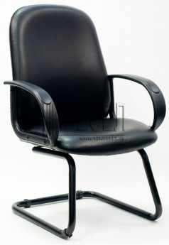 Кресло посетителя CHAIRMAN 279V, черный кожзам
