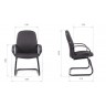 Кресло посетителя CHAIRMAN 279V, черный кожзам