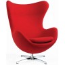 Дизайнерское кресло A219 (реплика Egg Chair Arne Jacobsen Style), красный кашемир
