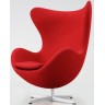 Дизайнерское кресло A219 (реплика Egg Chair Arne Jacobsen Style), красный кашемир