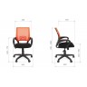 Офисное кресло CHAIRMAN 696-black - габариты и размеры