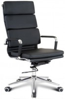 Кресло руководителя RT-08AQ (аналог Eames, CHAIRMAN 750), черная экокожа