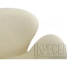 Дизайнерское кресло A062 (реплика Swan Chair), бежевая экокожа