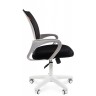 Офисное кресло CHAIRMAN 696-white черная спинка-сетка / ткань (TW-01/TW-11)