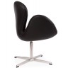 Дизайнерское кресло A062 (реплика Swan Chair), черная экокожа