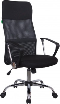 Кресло руководителя RIVA CHAIR RCH 8074 F, черная сетка / ткань