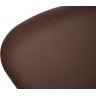Дизайнерское кресло A062 (реплика Swan Chair), темно-коричневая экокожа