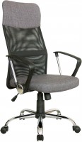 Кресло руководителя RIVA CHAIR RCH 8074 F, серая ткань / черная сетка