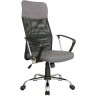 Кресло руководителя RIVA CHAIR RCH 8074 F, серая ткань / черная сетка