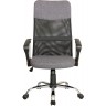 Кресло руководителя RIVA CHAIR RCH 8074 F, серая ткань / черная сетка