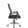 Офисное кресло RIVA CHAIR RCH 8081, черный пластик / черная ткань