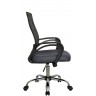 Офисное кресло RIVA CHAIR RCH 8081, черный пластик / серая ткань