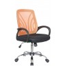 Офисное кресло RIVA CHAIR RCH 8099, оранжевая сетка / черная ткань