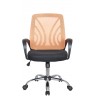 Офисное кресло RIVA CHAIR RCH 8099, оранжевая сетка / черная ткань