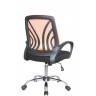 Офисное кресло RIVA CHAIR RCH 8099, оранжевая сетка / черная ткань