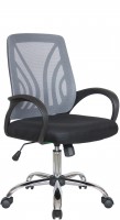 Офисное кресло RIVA CHAIR RCH 8099, серая сетка / черная ткань