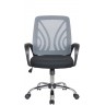 Офисное кресло RIVA CHAIR RCH 8099, серая сетка / черная ткань