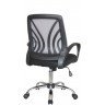 Офисное кресло RIVA CHAIR RCH 8099, серая сетка / черная ткань