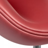 Кресло SWAN CHAIR красный, натуральная кожа