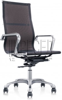 Кресло руководителя EChair 702 T NET, черная сетка