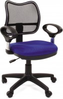 Офисное кресло CHAIRMAN 450, черная сетка / синяя ткань (TW-10)