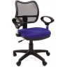 Офисное кресло CHAIRMAN 450, черная сетка / синяя ткань (TW-10)