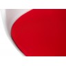 Дизайнерский стул A711-5 (реплика Tulip Eero Saarinen), белый пластик / красная ткань
