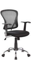 Офисное кресло RIVA CHAIR RCH 8104, черная сетка / ткань