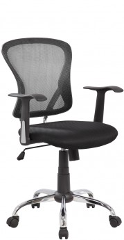 Офисное кресло RIVA CHAIR RCH 8104, черная сетка / ткань