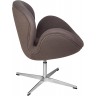 Дизайнерское кресло A062 (реплика Swan Chair), светло-серая ткань