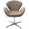 Кресло SWAN CHAIR латте, искусственная замша