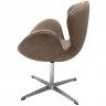 Кресло SWAN CHAIR латте, искусственная замша