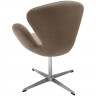 Кресло SWAN CHAIR латте, искусственная замша