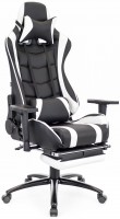 Игровое кресло Everprof Lotus S1, черно-белая экокожа