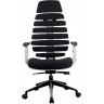 Кресло RIVA CHAIR RCH Shark, светло-серый пластик / черная ткань (26-28)