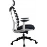 Кресло RIVA CHAIR RCH Shark, светло-серый пластик / черная ткань (26-28)